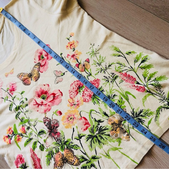 Northern Reflections Flower Garden T Shirt in Light Yellow Size XL - Picture 8 of 9